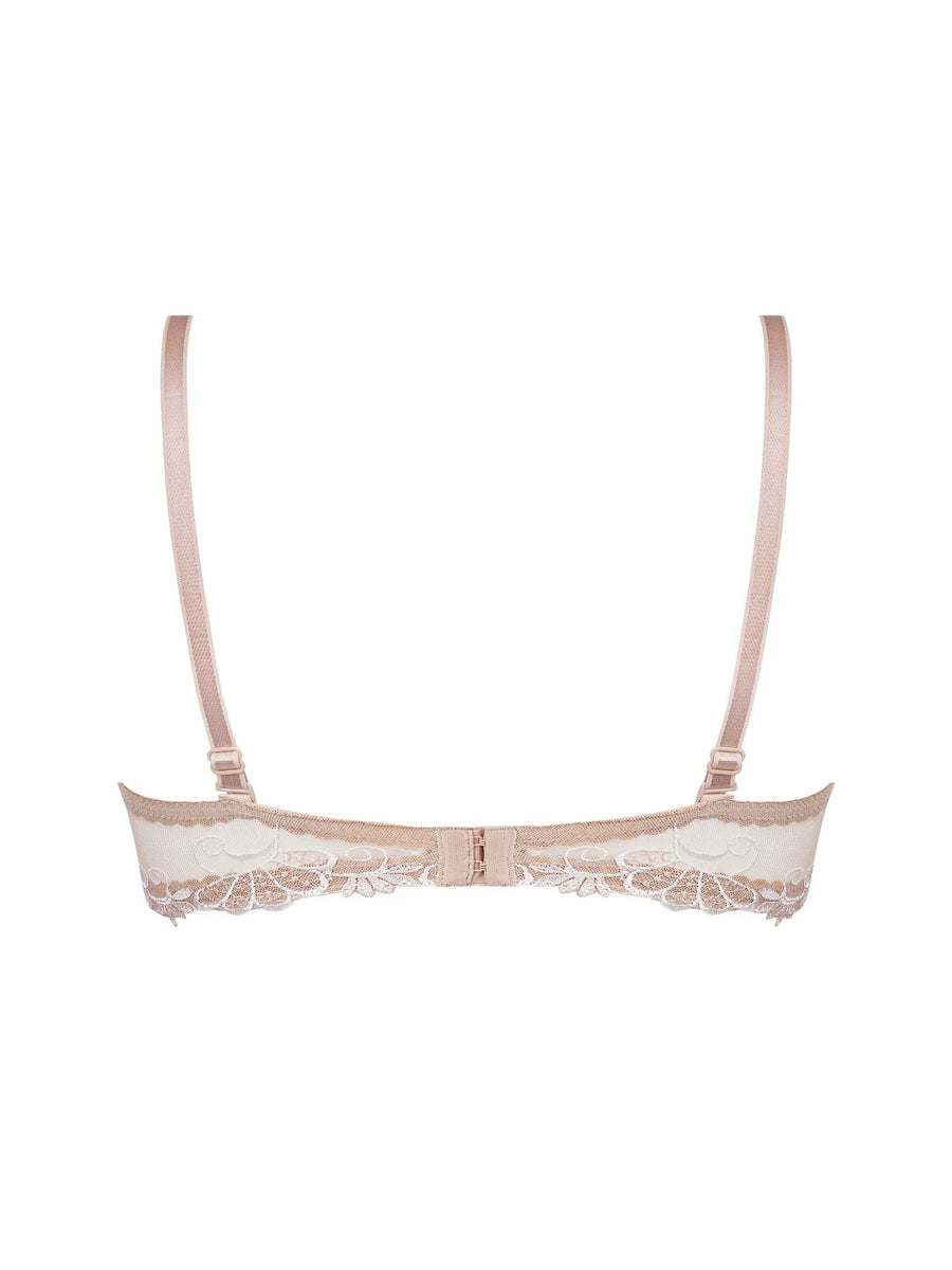 Soutien-gorge Bandeau ANTINEA Lise Charmel 105D – Coques, Couleur Nacre, Neuf Avec étiquettes