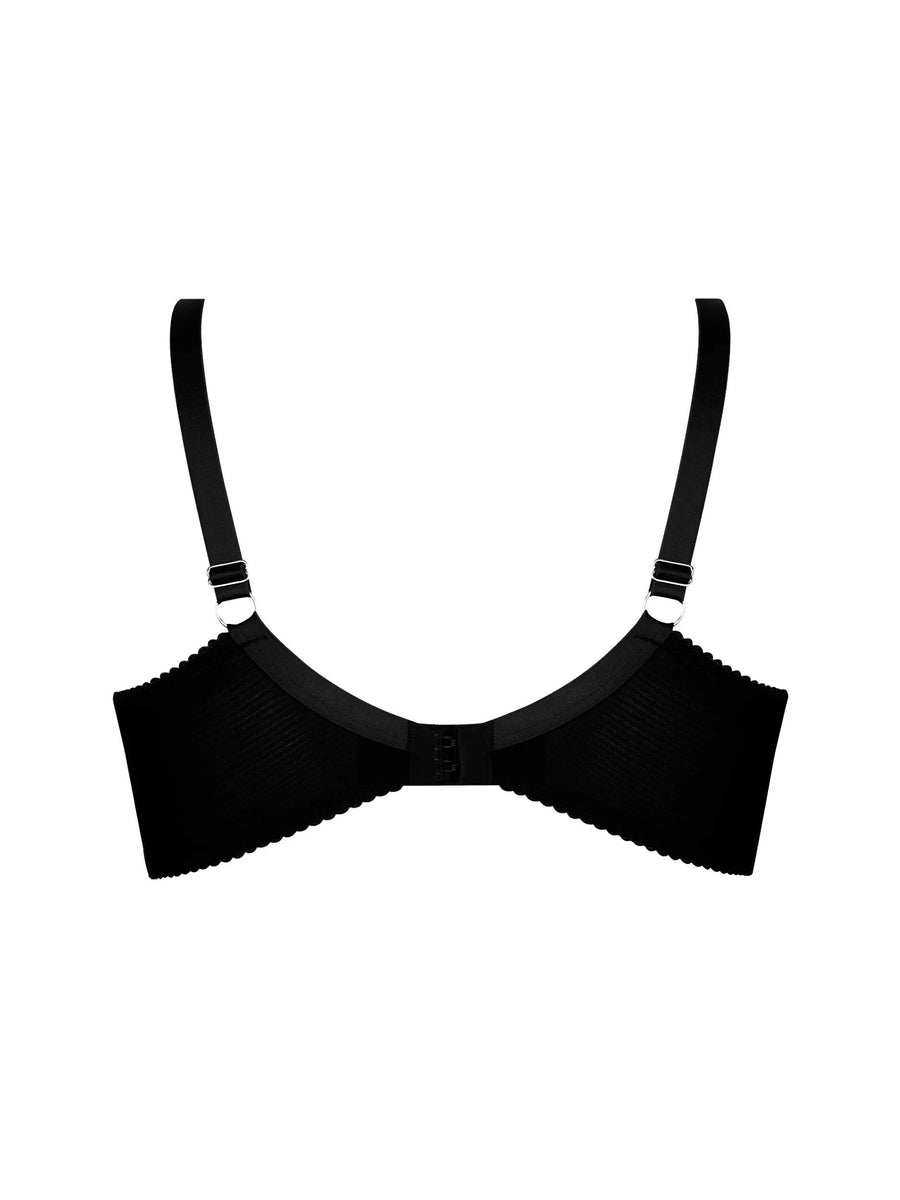 Soutien-gorge Antigel Lise Charmel - Coques Dentelle Macramé Noir - Taille FR85B - Neuf Avec étiquettes