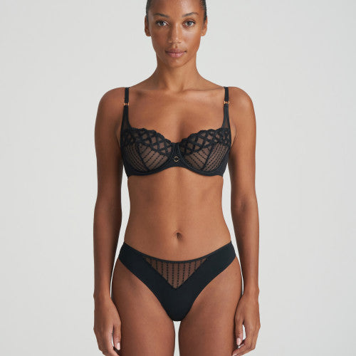 Slip Brésilien Lipsy Emilea Noir/nu - Taille UK 24 (Grande Taille) - Neuf Avec étiquettes