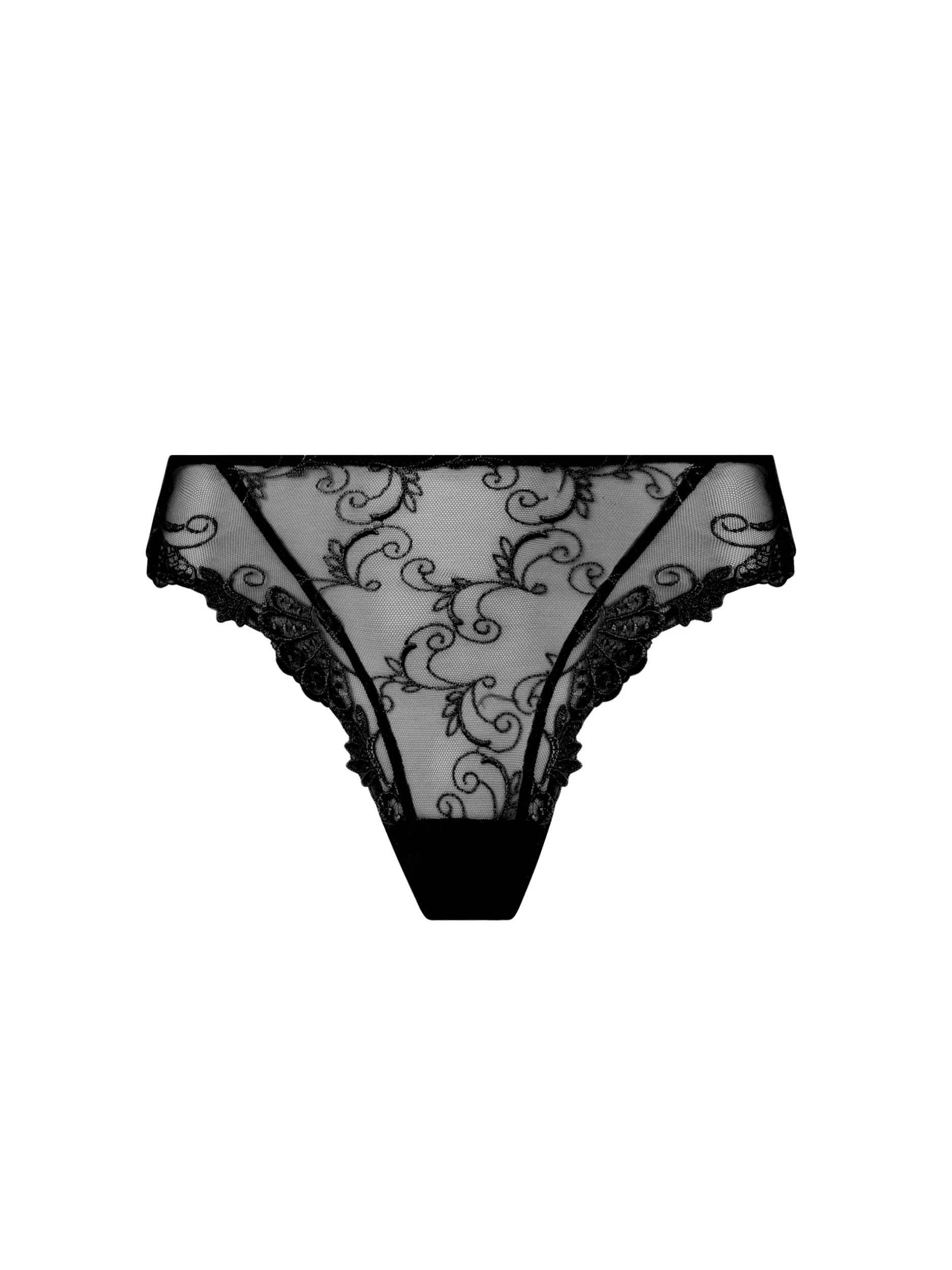 Slip Fantaisie DRESSING FLORAL Noir LISE CHARMEL ACC0288