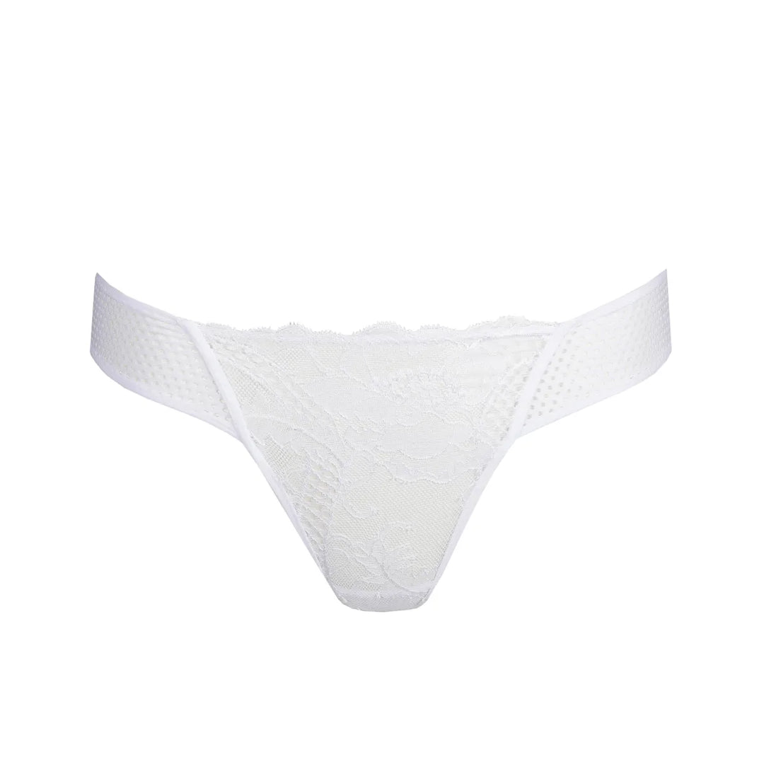 String T3 Millesia - Blanc Satiné - Composition 77% Polyamide, 12% élasthanne, 11% Polyester - Neuf Avec étiquettes