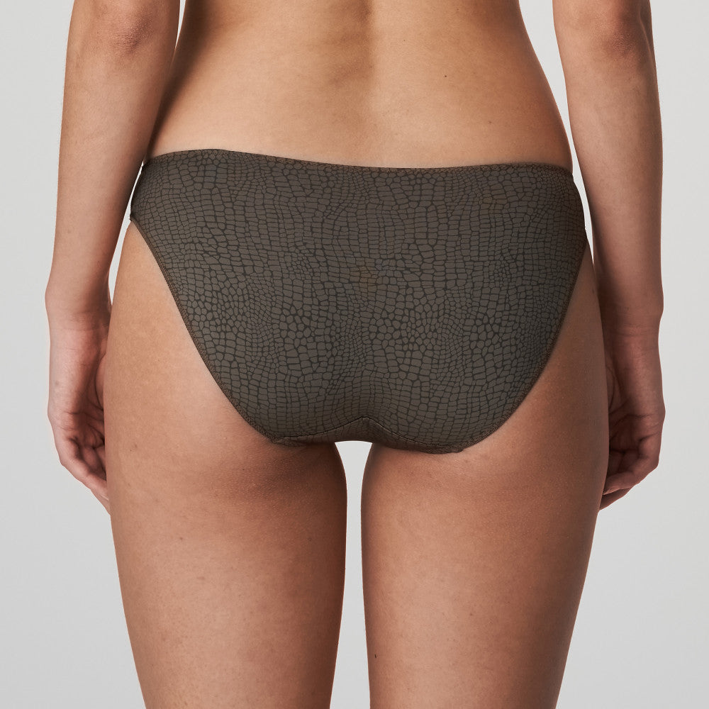 Slip Brésilien Jolidon - Taille FR 44 (42 EU), Couleur Lavande/noir, Neuf Avec étiquettes