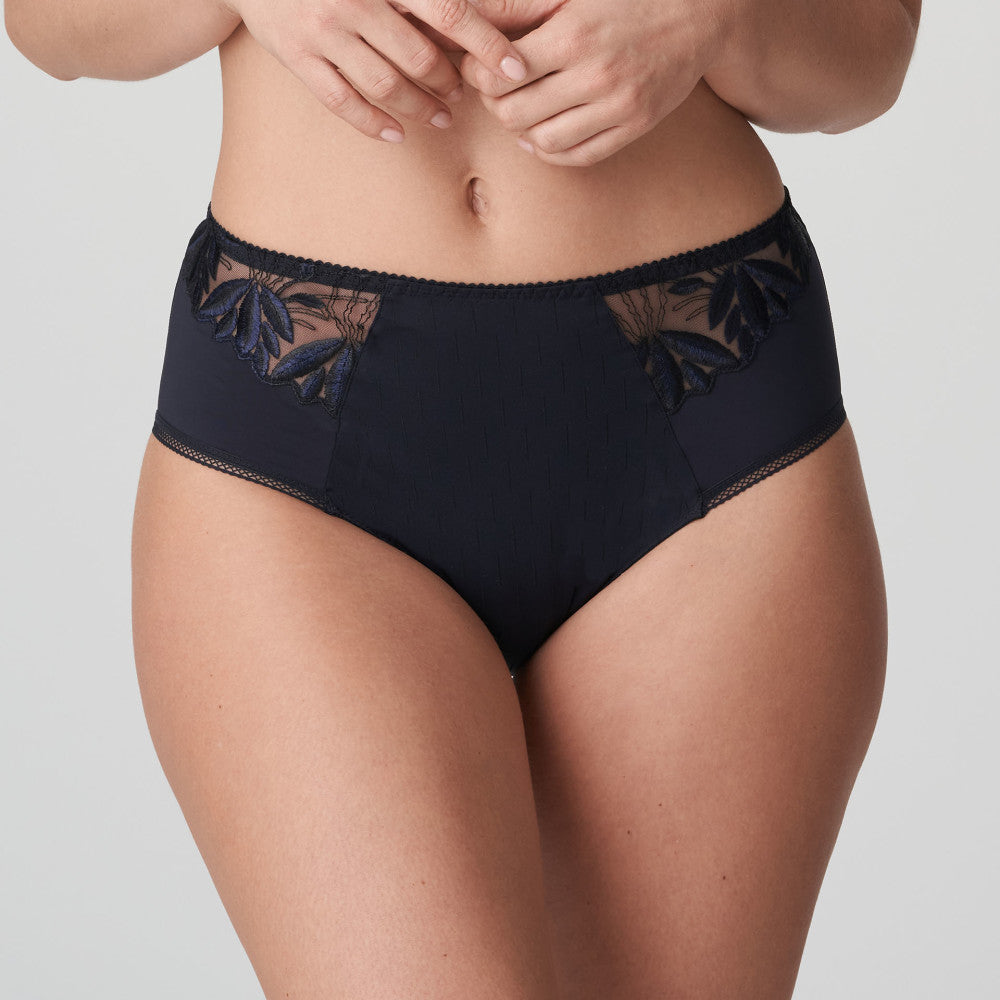 Culotte Haute Taille BELCOR - Taille 40 (M) - Bleu Nuit - Neuf Avec Étiquettes - Matière Mixte Confortable